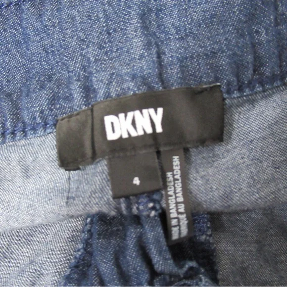 DKNY Chambray Casual Cargo Pants Size 4 - Picture 7 of 16
